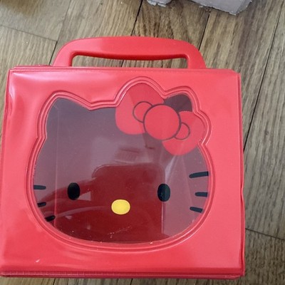 Sanrio Hello Kitty Vinyl Case with Handle Button Closure Collapsable 1976-1997