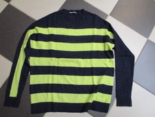 Esisto,gestreifter Kaschmir Pullover, Gr.L, 40-44,Brustweite 58cm,Länge 58cm.
