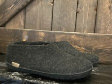 Glerups Shoe Black with black rubber bottom -EU Size 39
