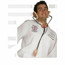 Dr. Malpractice Stethoscope with Panting sound Funny Adult Costume Accessory