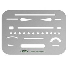 Linex Erasing Shield - ES30 - Artists Precision Drawing Eraser Template.
