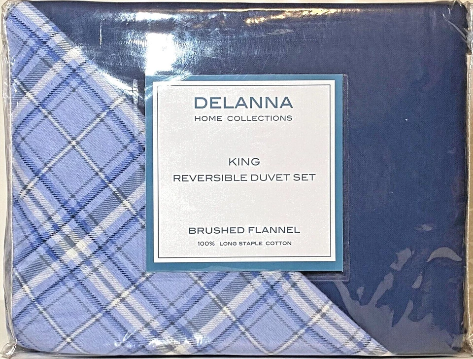 Juego de funda nórdica de franela DELANNA 100 % algodón Foto 3 de 4