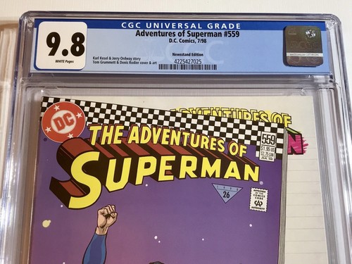 1998 ADVENTURES OF SUPERMAN #559 ONLY ONE ON CENSES POP 1 RARE NEWSSTAND CGC 9.8 - Picture 3 of 9
