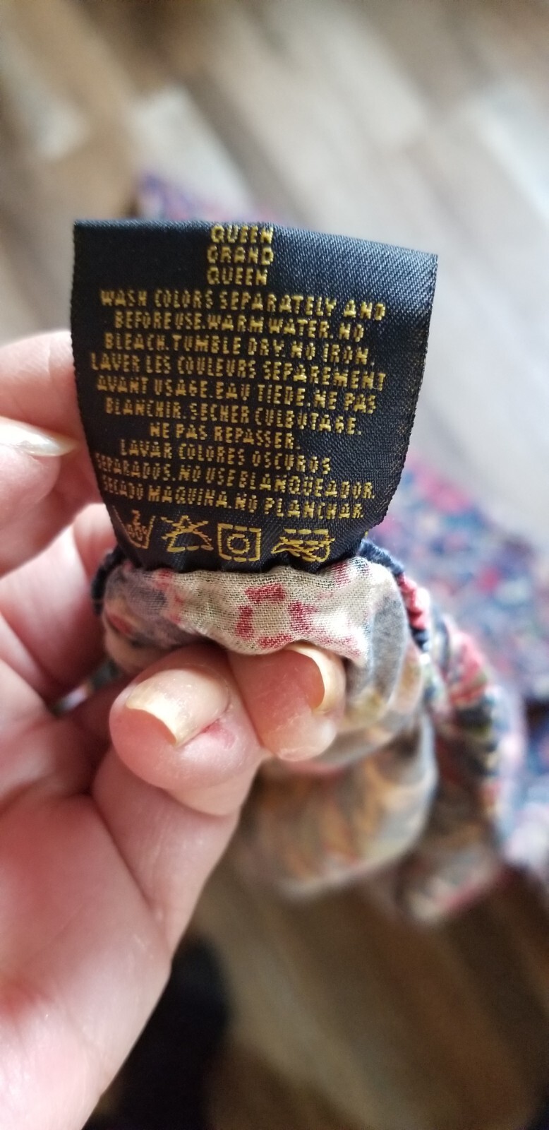 Ralph Lauren Home ORIENTA Queen Deep Fitted Sheet Cotton Sateen 1990's