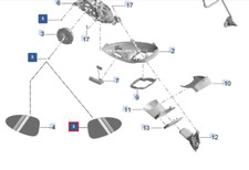 Retroviseur droit (ou coque) Porsche CAYMAN