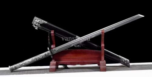 Carbon Steel Chinese Tang Dynasty Dao 唐横刀 Real Sowrd Battle Ready Sharp Balck. - Picture 3 of 12