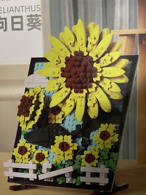 HELIANTHUS Sunflowers 666 PCS Teile 14+ Klemmbausteine Sonnenblumen Bausteine 3D