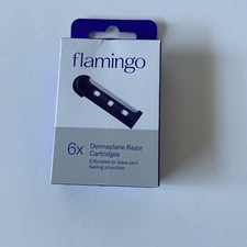 Flamingo Dermaplane Razor Refill Cartridges - 6 ct New!