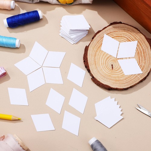 300 Stück Patchwork Papier Schablone Quilten Piercing Piecing Büro Muster - Bild 9 von 11