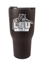 LSU Tigers RTIC Laser Engraved 20 or 30 oz. Black Tumbler