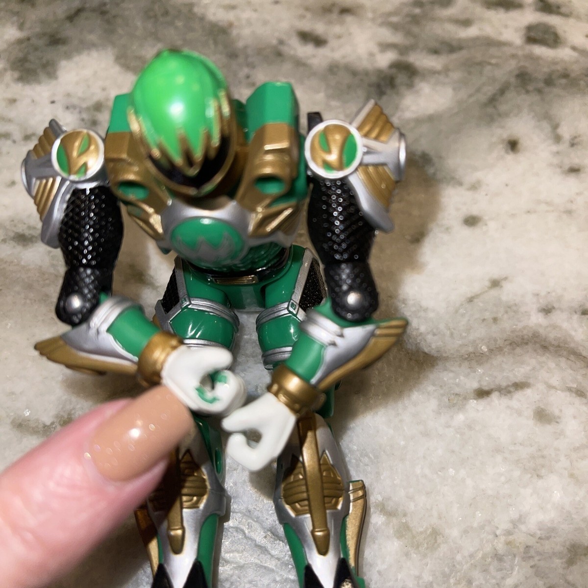 Power Rangers Turbo Green Ranger Action Figure Bandai Toy Vintage 1997