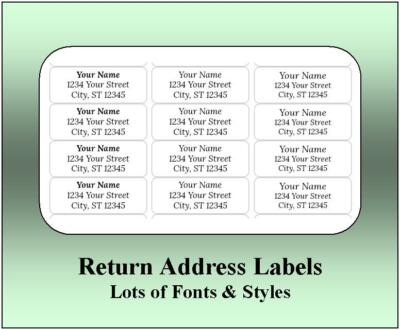 best font for return address labels