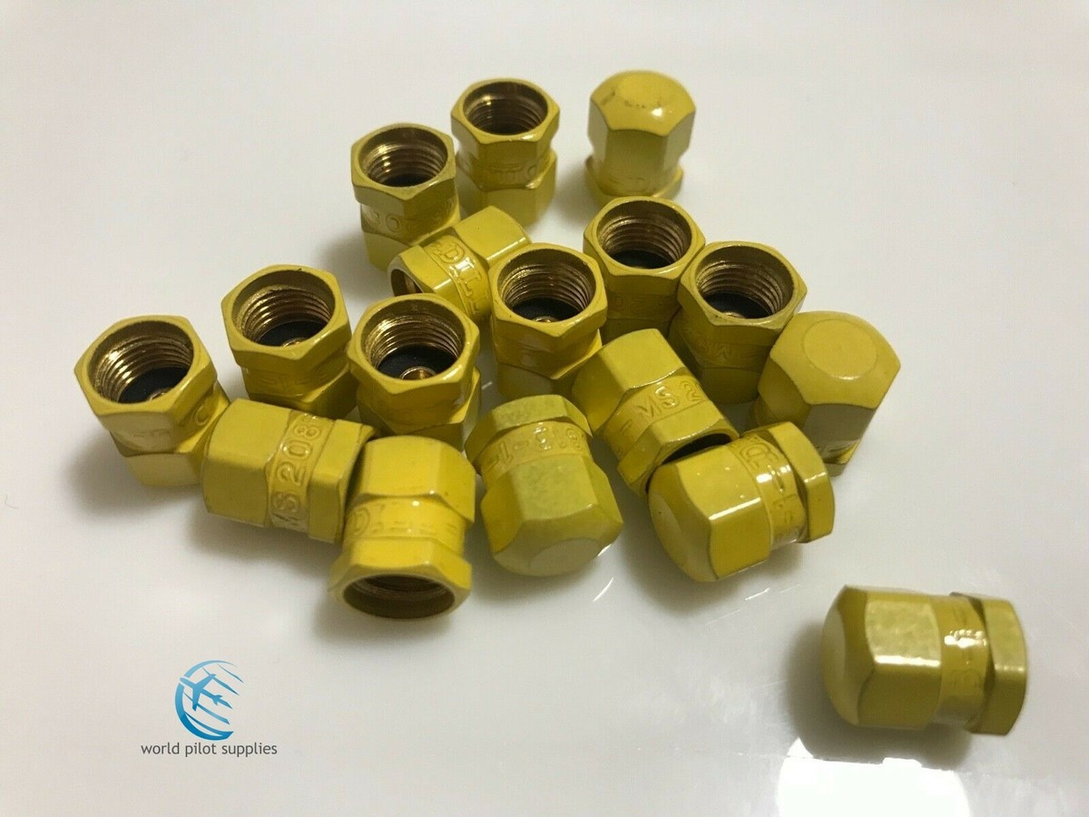 VC5 637 MS20813-1 AIRCRAFT SCHRADER VALVE CAP Tires, Accumulators