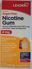 Leader nicotine gum 4mg