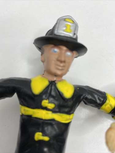 1994 Bendy Firefighter Police Officer Doctor Figures 5” - Picture 2 of 6