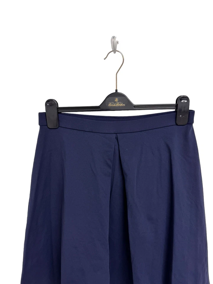 Saia de tênis Adrienne Vittadini feminina azul marinho elástica cintura plissada tamanho M - Imagem 2 de 4