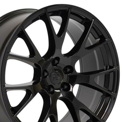 2528 Gloss Black 20x9 Wheels SET Fit Dodge Challenger Charger 300 Hellcat