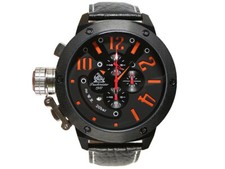 XXL German U-Boot Chronograph 3 crown protect...