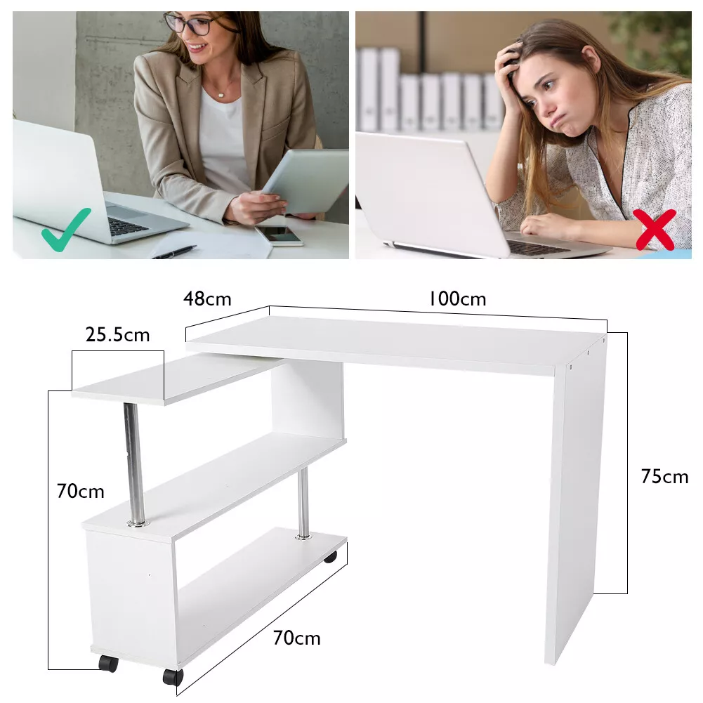 Corner adjustable 2024 computer desk