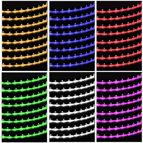 8x 15-LED 12V 30cm Wasserdicht LED Lichtleiste Balken SMD Streifen Strip Band - Bild 1 von 8