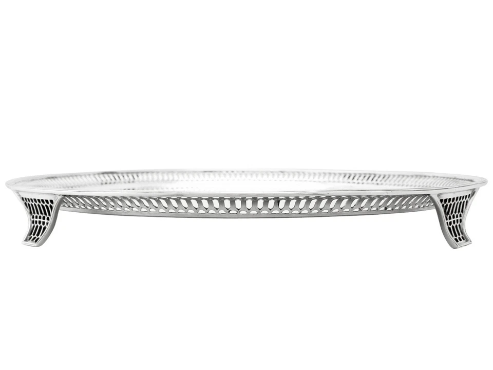 Antique George V Sterling Silver Salver - Image 4 of 4