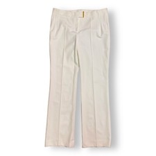Escada White Pants Womens 38 US 8 Stretch Tailored