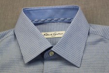 ROBERT GRAHAM Gerrard RC Men Blue Gingham Checker Woven Shirt NWT 15.5  EUR 39
