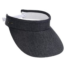 PICKLEBALL MARKETPLACE - Women's Adj Visor   "Solid Black" - Visor w/ Coil