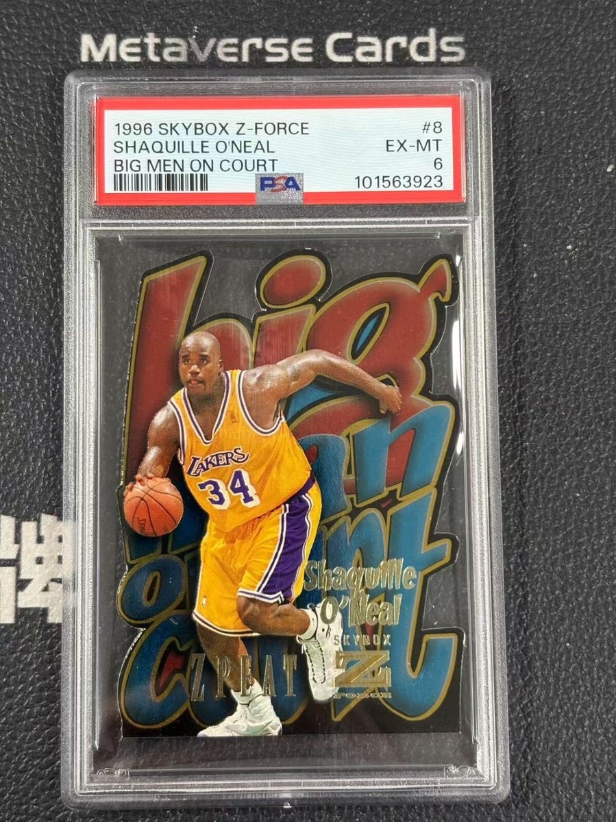 1996 Skybox Z-Force Big Men On Court Shaquille O'Neal SSP PSA6 | eBay