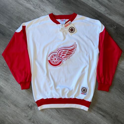 Vintage Detroit Red Wings Sweater XL 52 CCM Jersey Pullover Authentic New - Picture 1 of 6