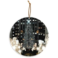 Rockefeller Center Tree With Angels Christmas Tree Ornament