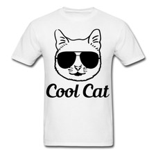 Cool cat shirt Summer Cat Head T-Shirt size S-6XL