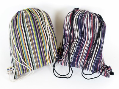 TASCHE BAGGY RUCKSACK BACKPACK HANDARBEIT 100% BAUMWOLLE BEUTELTASCHE VINTAGE