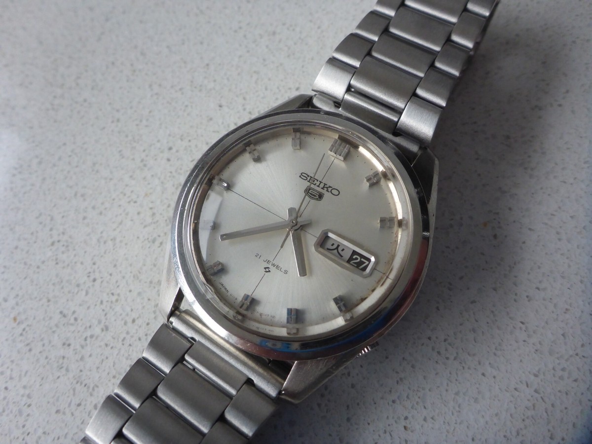1968年製 日本製 SEIKO 5 セイコー5 自動巻 6119-8020 Seiko 5, Vintage Man's Watch, 6119-8020, Auto, 1967, Overhauled