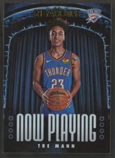 2021-22 Hoops #18 Tre Mann Now Playing Holo Rookie RC