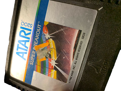 SUPER BREAKOUT Vintage ATARI 5200 Video Game Cartridge 5203 UOS LAST ONE