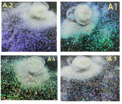 Crushed Mylar Broken Glass Nail Art Glitter Holographic Mirror Flakes Shell Foil