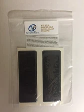 Police Vehicle Bumper Hole Patch 4.25 x 1.50 Gloss Black 2 ea