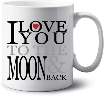 GOPERSONALISED Personalised Jumbo 20oz Mug Extra Large Tea Cup I Love You to the Moon and Back
