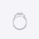 Diamond Ring Band Gold Lab Grown 18k White IGI Round Cut E F VVS 2 Carat — photo 5