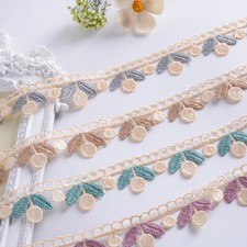 13m Lace Embroidered Curtain Edge Floral Ribbon Trims Accessories for DIY Sewing