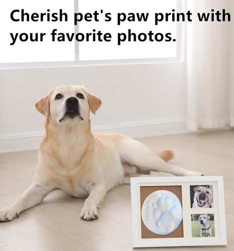 Baby Handprint Footprint Keepsake Kit - Personalized Nursery Picture Frame - Picture 8 of 11