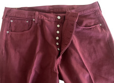 LEVI STRAUSS 501 vintage MEN'S y2k RED DENIM JEANS US 40/32