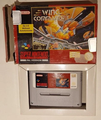 Wing Commander mit OVP, SNES- Super Nintendo PAL - Deutsche Version - Bild 1 von 4