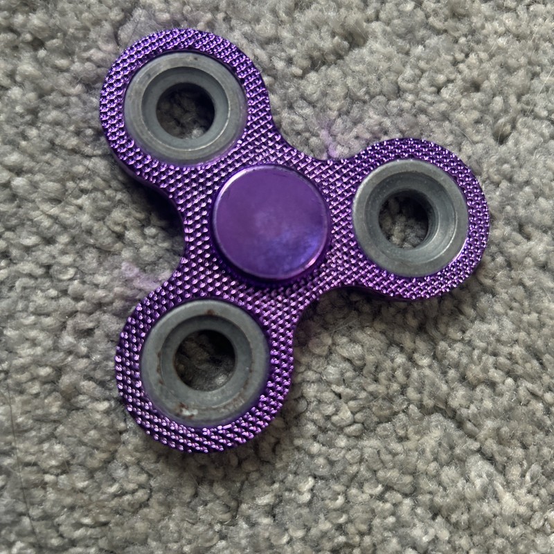 Hand Stress Relief Focus Fidget Spinner Toy Purple