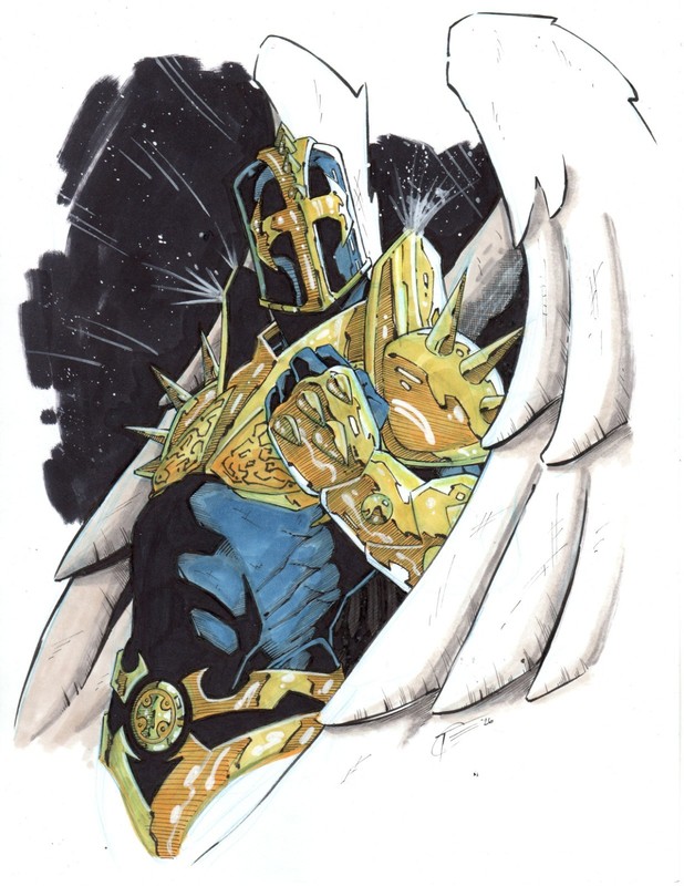 Redeemer Spawn 8x11 Pinup By Trever Scott Cameron