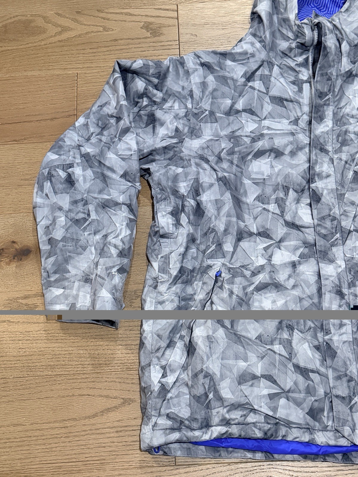 Men's Under Armour Grey Geometric Infrared Snow Jacket 3XL thumbnail 8