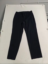 Talbots Womens BLUE Side Zip Chatham Ankle Curvy Stretch High Waist Pants Sz 6