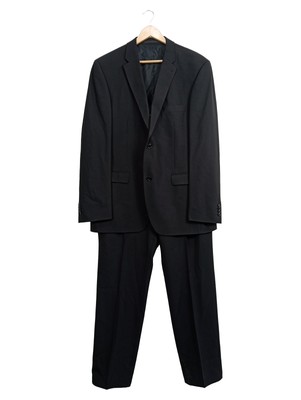 Roy Robson Herren Anzug Sakko Hose Schwarz Gr. 52/XL Business Elegant