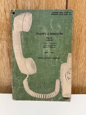 1968-1969 Telephone Directory Book Drexel Missouri Mo Louisburg Ks Freeman 